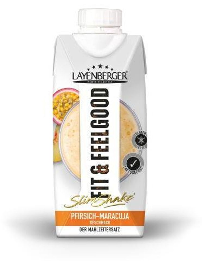 Layenberger Fit + Feelgood Slim Shake Pfirsich-Maracuja 330 ml
