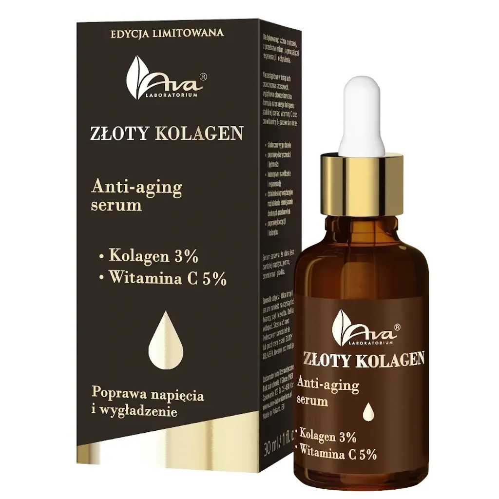 Ava Gold Collagen Serum 30ml - Anti-Age Efficace e Conveniente