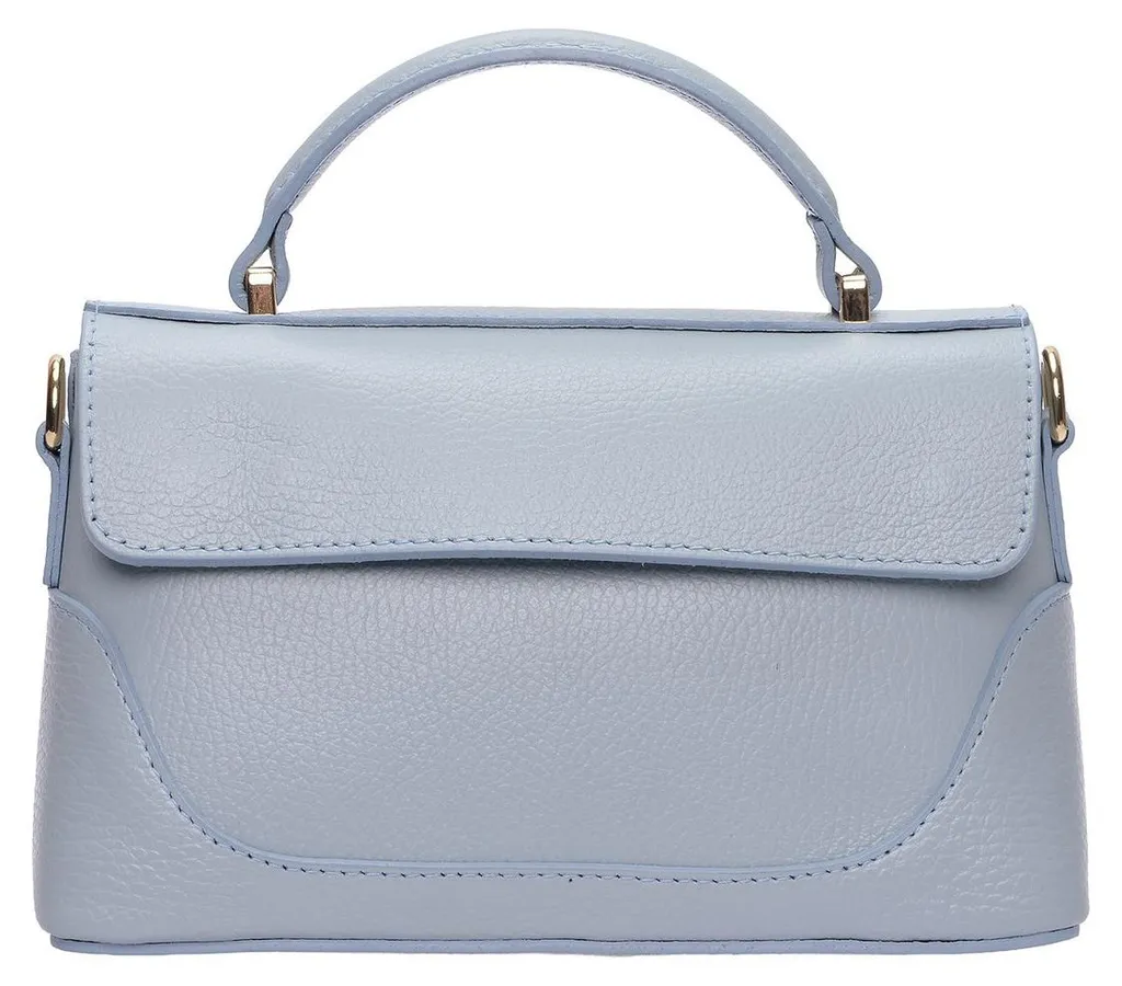 Sac en cuir bleu céleste Luisa Vannini avec bandoulière SS26