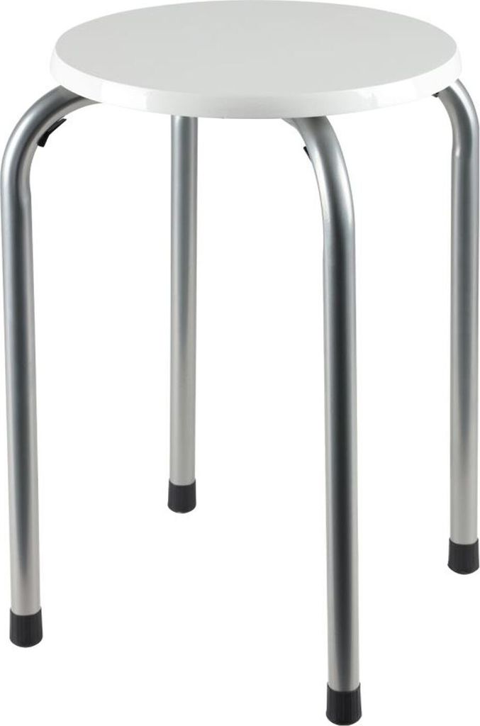 Metall Stapelhocker Stapelstuhl Partyhocker Gästehocker Sitzhocker Hocker Stuhl, Farbe:weiß