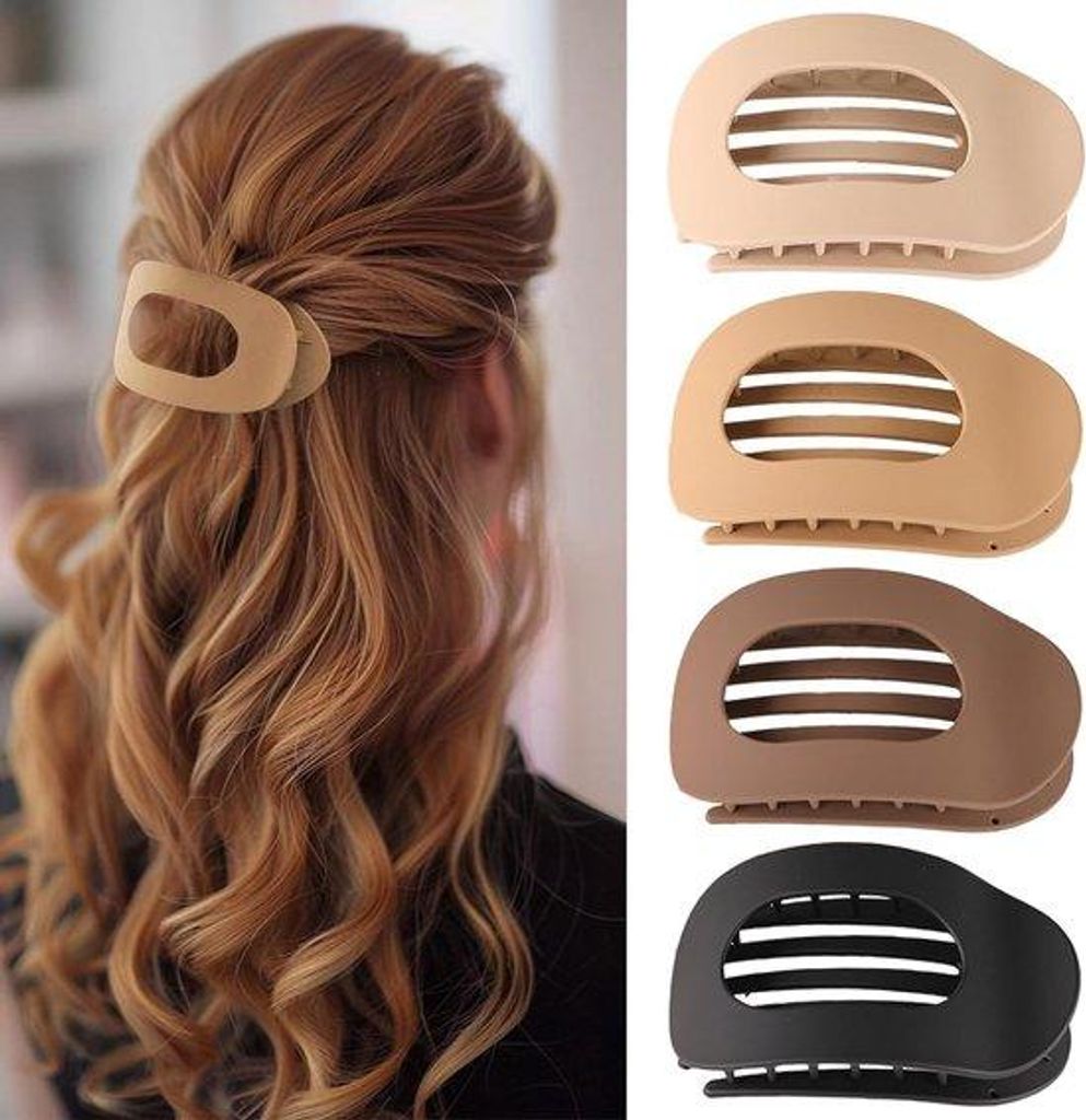 Sponky do vlasů pro ženy, 4 ks, ploché, bezpečné boční Obrázek produktu 