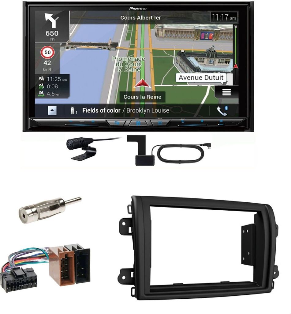 Pioneer AVIC-Z930DAB USB Navigation DAB+ CD Einbauset für Fiat Ducato ab 2022