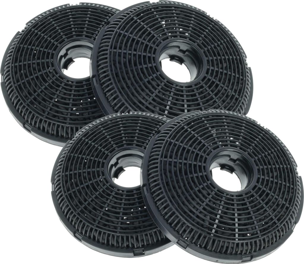 vhbw 4x Aktivkohlefilter Ersatz für Silverline AF110 für Produktbild 