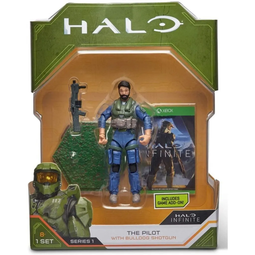 Jouet Figurine d'Action Halo Infinite Pilote HLW0003 avec son Arme