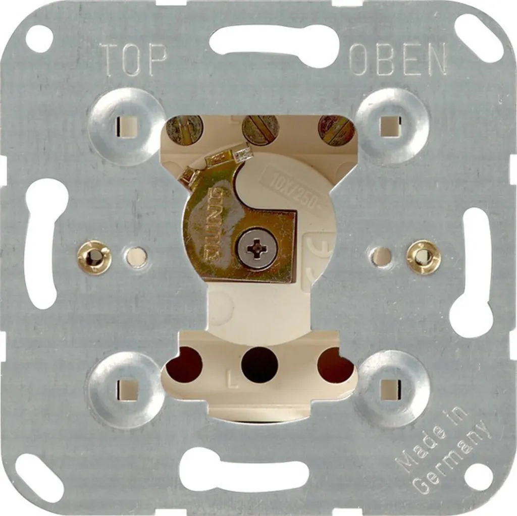 GIRA 014400 Interrupteur 2P Alu - Mécanisme robuste haute performance