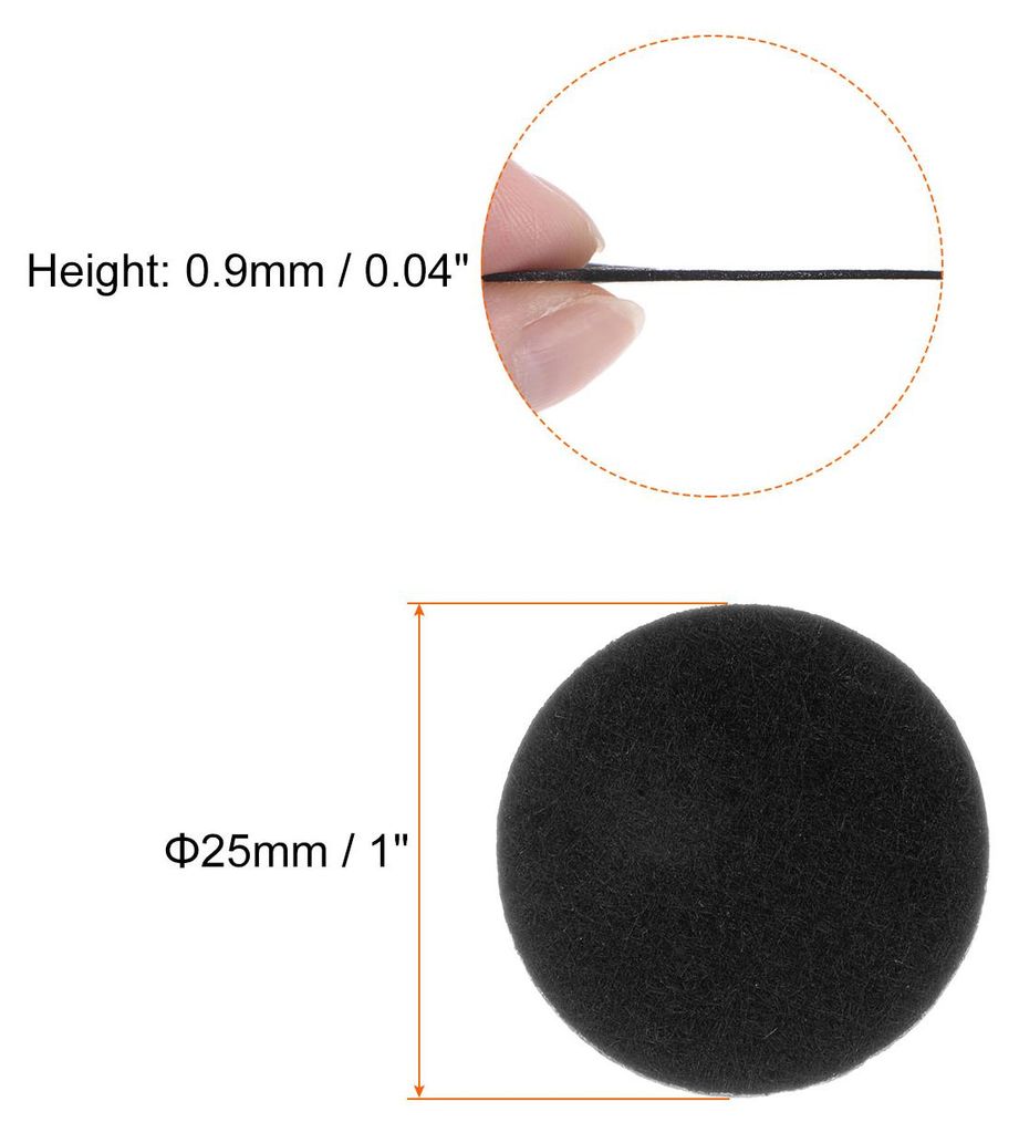 10 Stš¹ck 25mm runde selbstklebende Bastelfilz, Filzkreise vorgeschnittene Filz Aufkleber aus Vliesstoff fš¹r N?hen, DIY Projekt, Bastelarbeite...