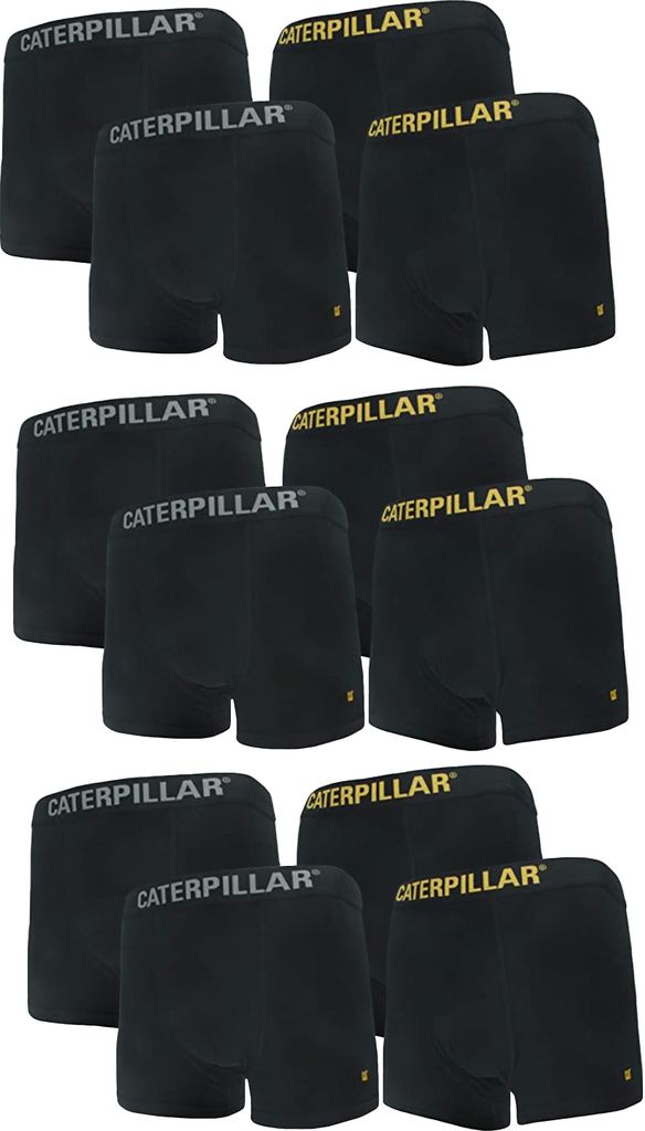 CAT Caterpillar 6 Stk. Baumwolle Boxershorts in Schwarz in Größe XXXL/3XL
