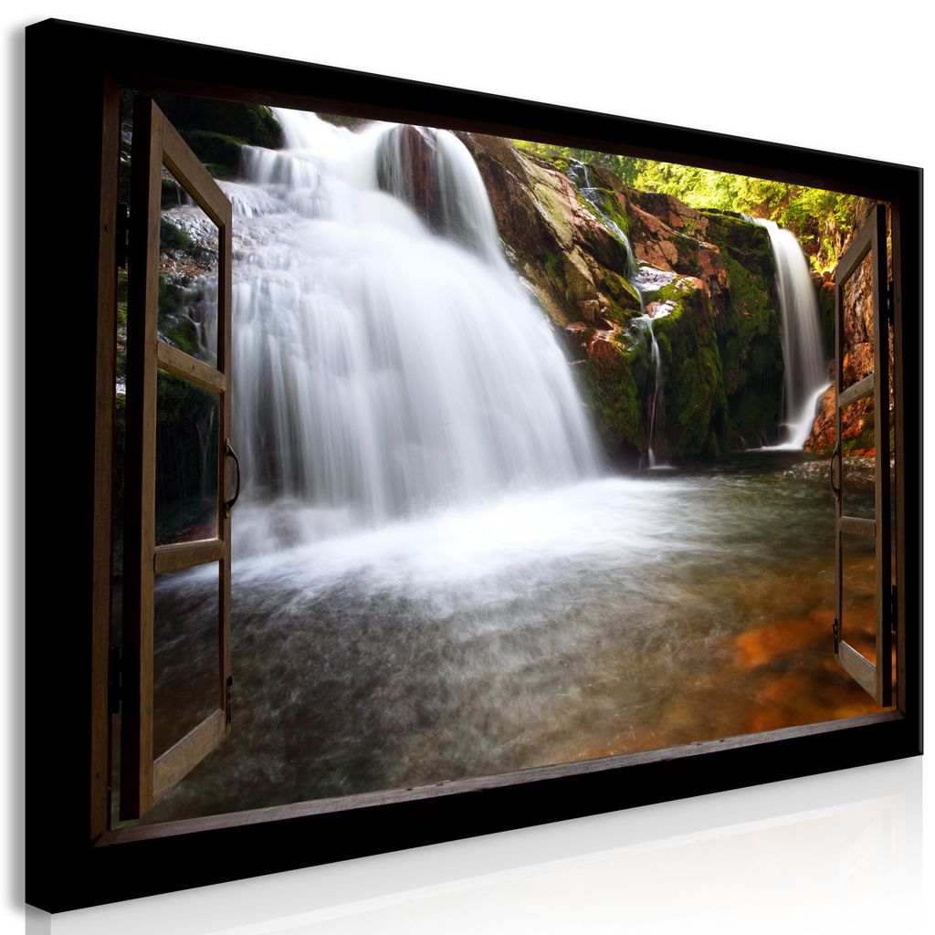 Wandbild Mega XXXL Fensterblick 250x125 cm Einteiliger XXL-Format Kunstdruck zur Selbstmontage Leinwandbilder moderne Bilder DIY Wanddekoration Woh...