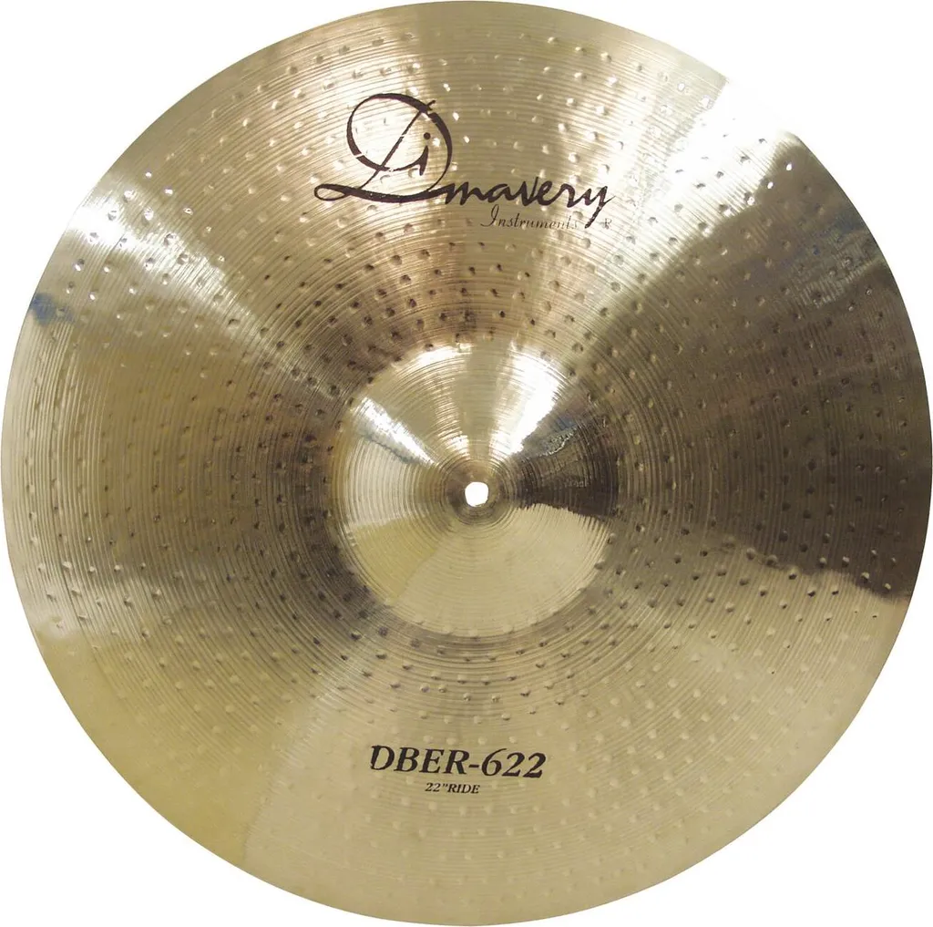 DIMAVERY DBER-622 Ride 22 - Cymbale de Batterie en Bronze pour Jazz