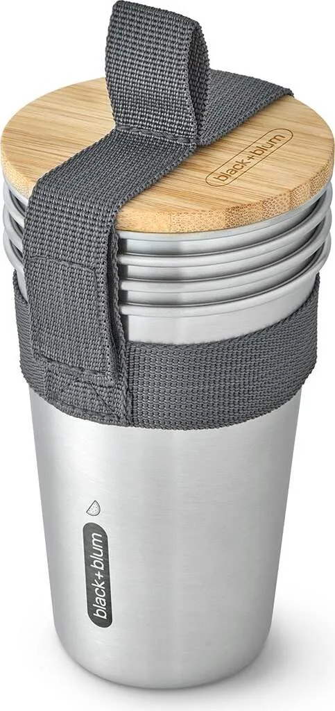 Tasse à pique-nique 500ml sans BPA : Set de 4 pièces haute qualité
