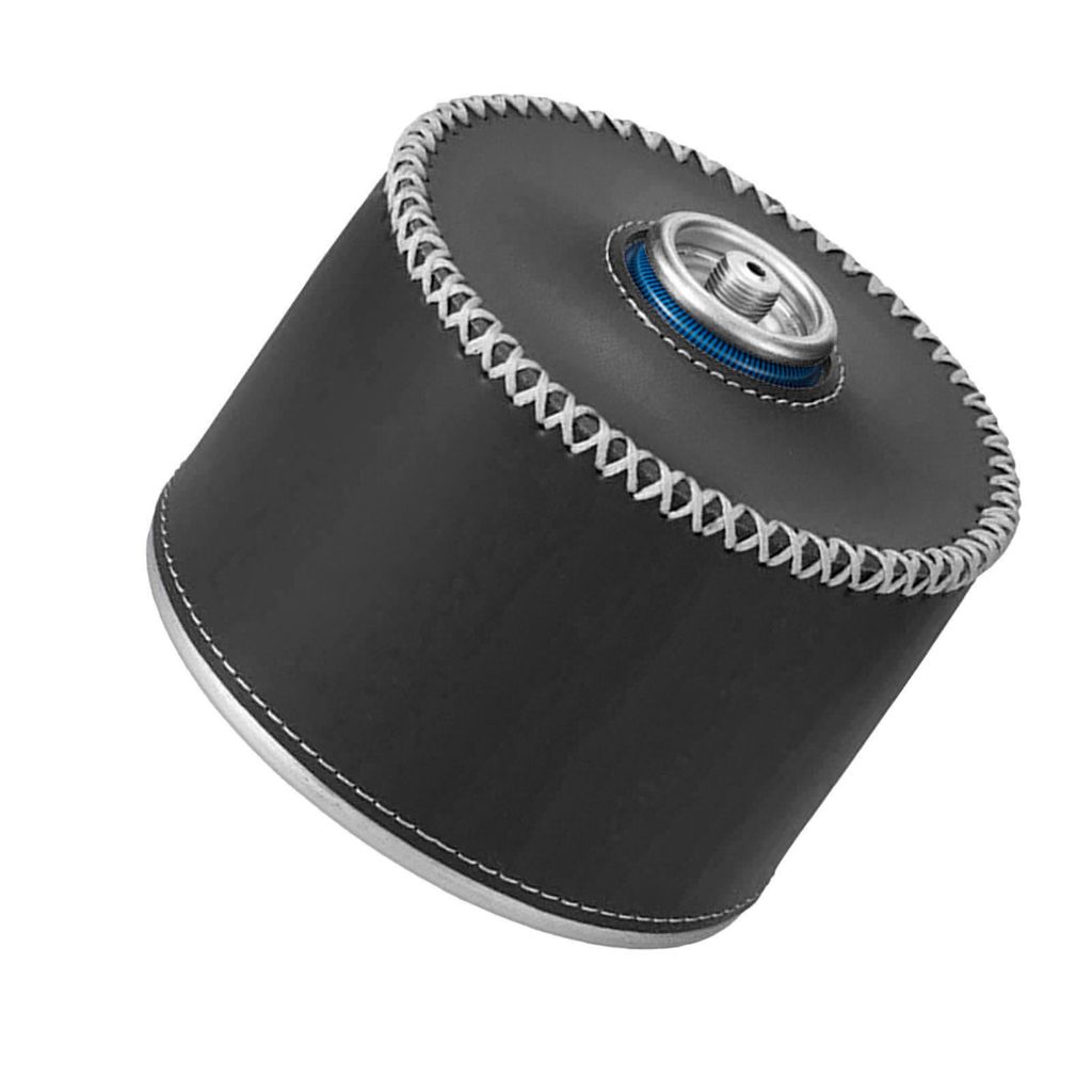 Gaskanister-Abdeckung, reißfeste Schutzhülle aus sicherem Kunstleder, effektiver Schutz, Vintage-Design für Picknick (Schwarz)