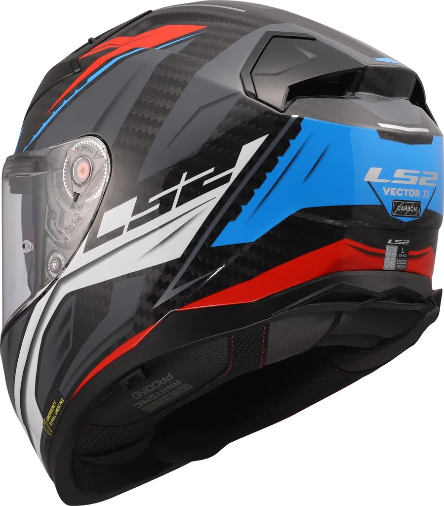 Casque Route LS2 FF811 Vector II Carbon Savage Idéal pour Longs Trajets