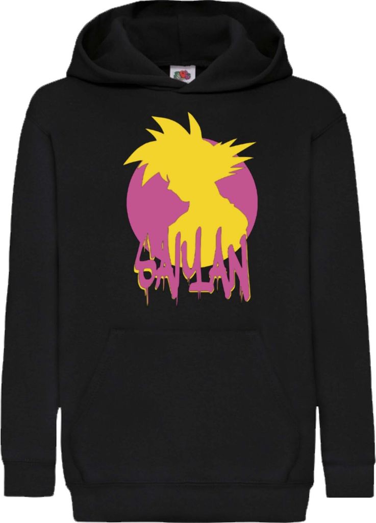 Kinder Kapuzenpullover Dragon Anime Manga Ball Z Super Saiyan, 9-11 Jahr - 140 / Schwarz