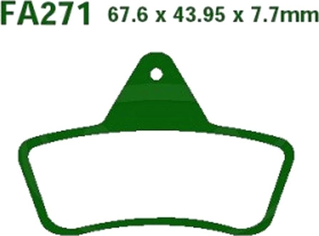 Bremsbeläge Hinterrad für Arctic Cat Cat 300 4WD Baujahr 1998-2004 Bremsklotz von EBC - Neu