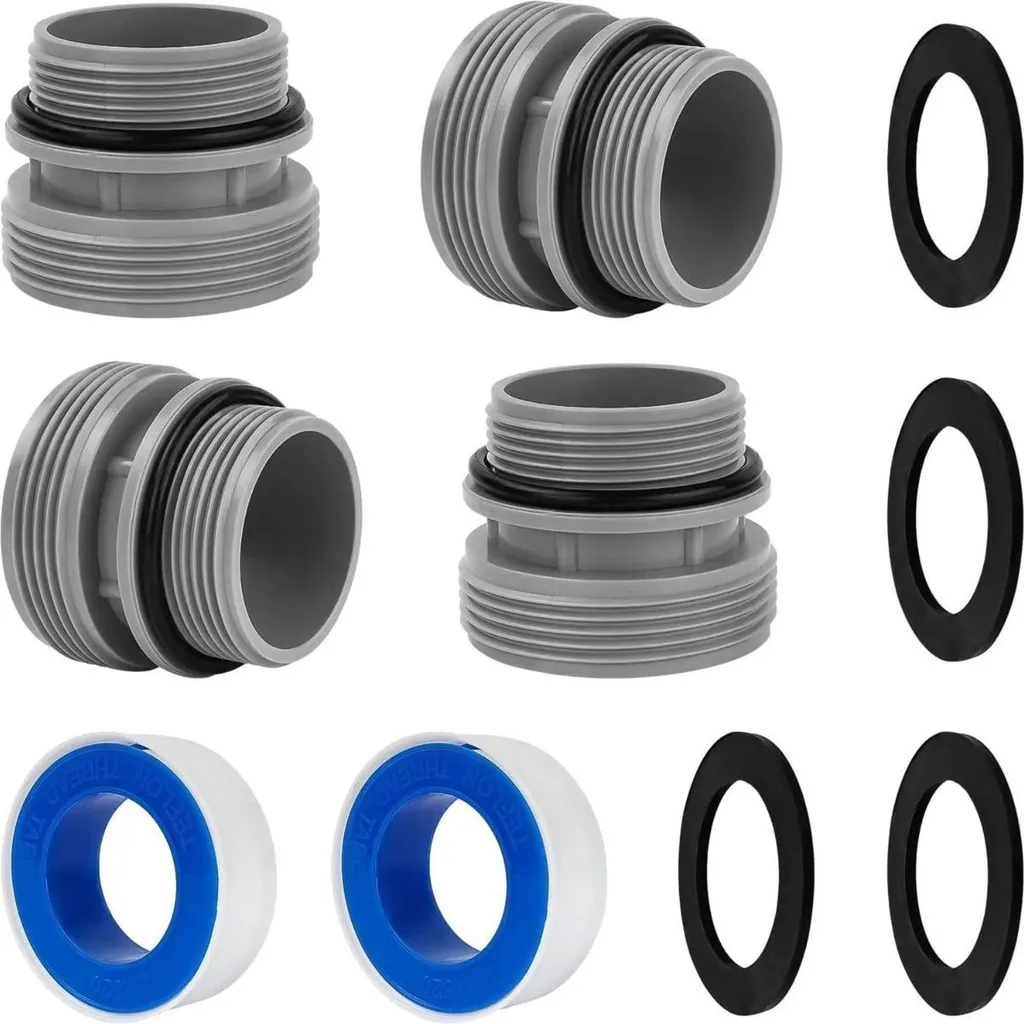 Connettore Tubo Piscina Universale 32/38mm - Set 4 Adattatori INF