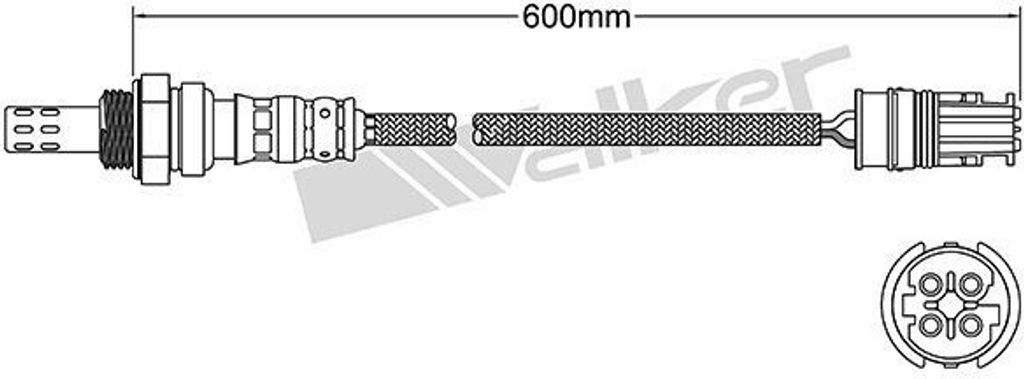 VEGAZ Lambdasonde für BMW 3 Limousine (E90) 591mm ULS-146