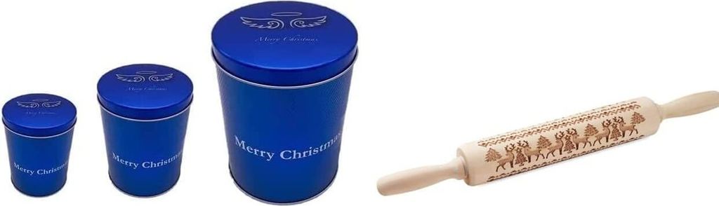 Weihnachten geprägtes Nudelholz, gravierte Präge-Nudelholz, Nudelholz geprägte Nudelhölzer zum Backen von Weihnachtsthema Gebäck & Keksen