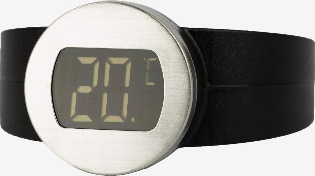 Cuco Clock Weinthermometer LCD-Display digitales Thermometer 2,6 x 1,9cm Wein clever Edelstahl BBQ Vino