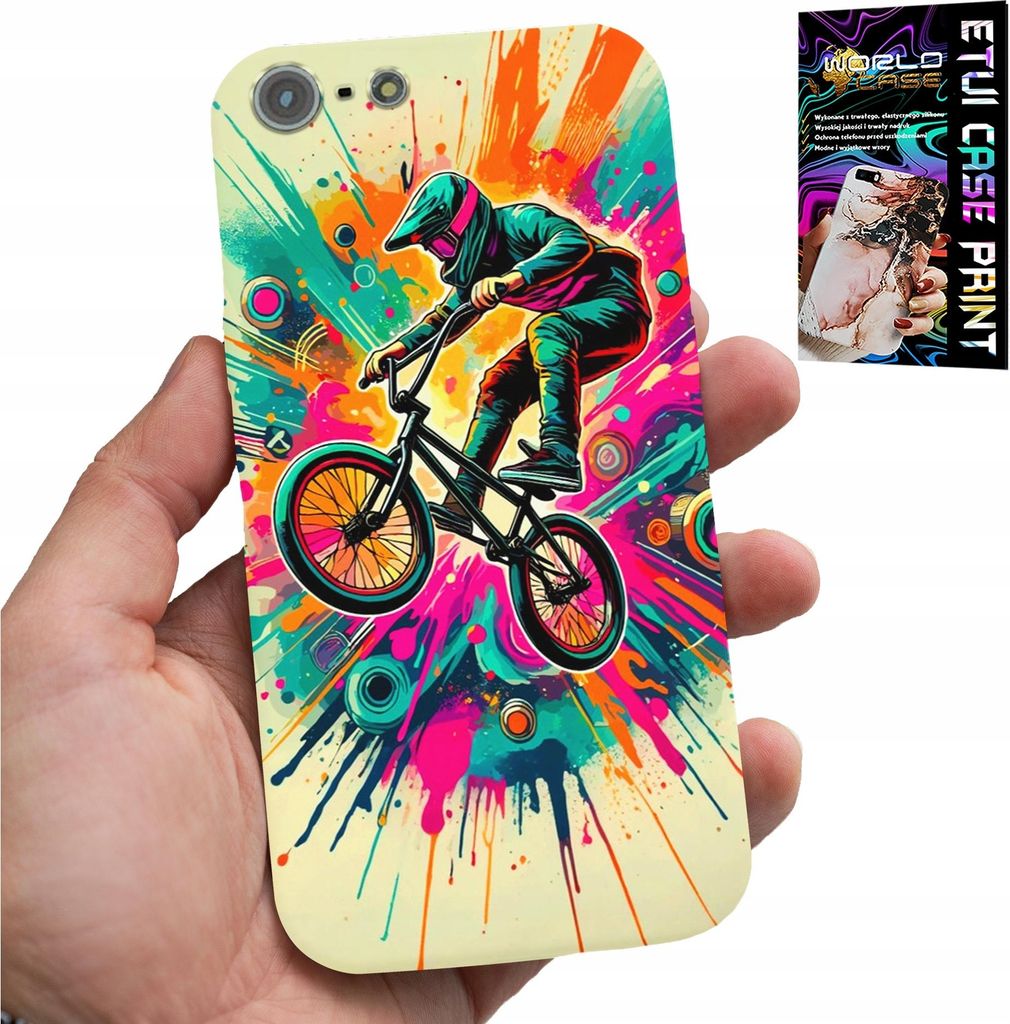 Fall Für Iphone 5 / 5S / 5C - Fahrräder Bmx Tricks Stunt Sport + Glas