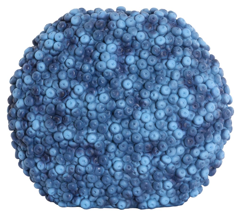 Vase BERRIES en plastique bleu foncé – 44x19x37 cm Image du produit 