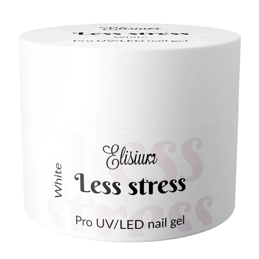 Gel Bâtisseur Ongles Elisium White 40ml pour Extension et Renfort