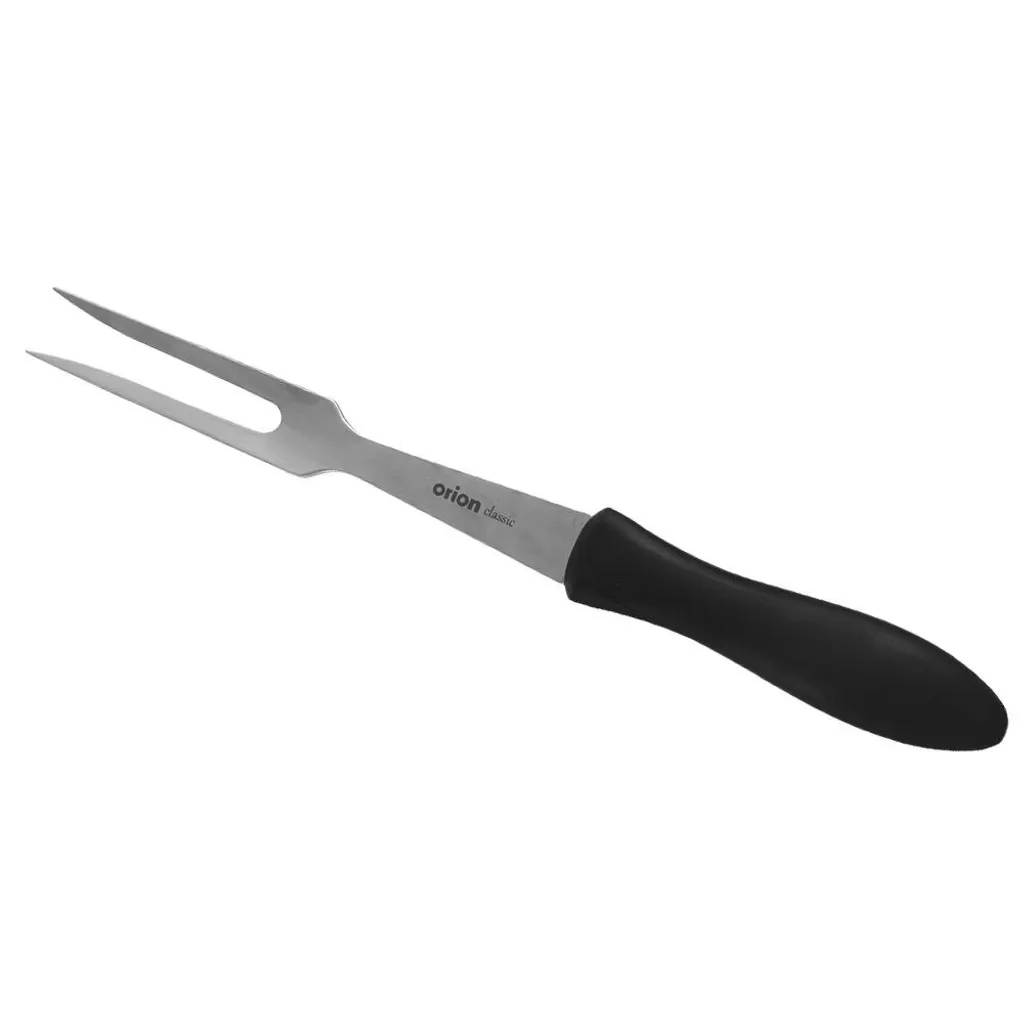 Forchetta da cucina professionale in acciaio inox e plastica nera - 22cm - 3
