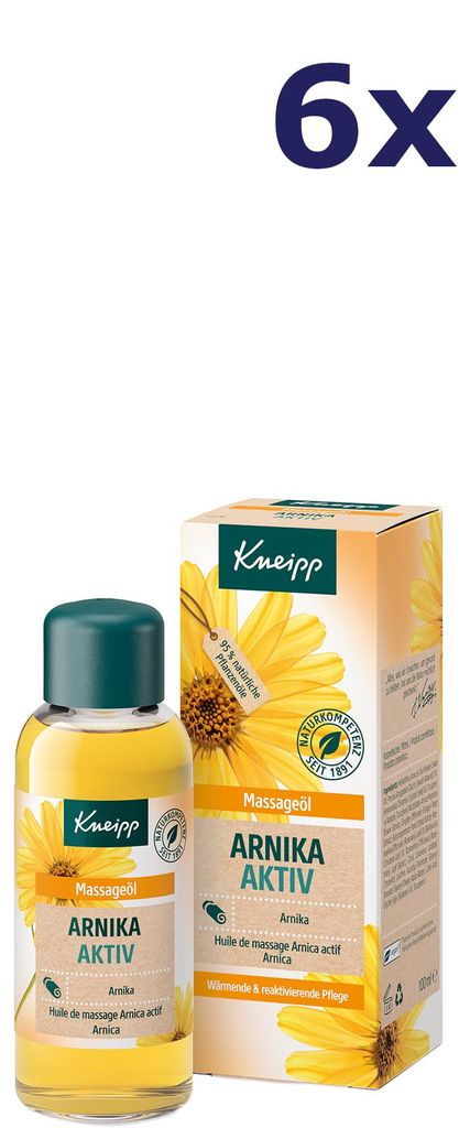 6x Kneipp Massage Oil Arnica Active 100ML Produktbild 