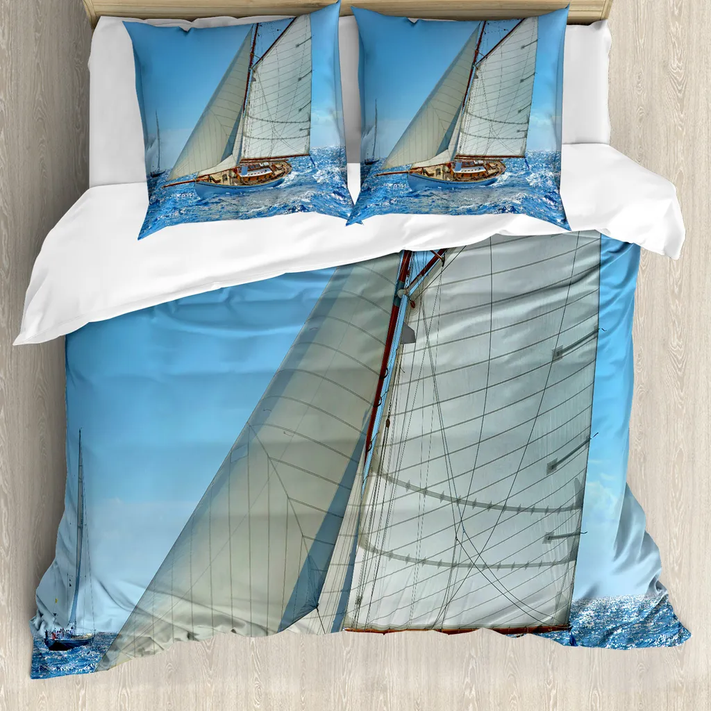 Set Copripiumino 200x200 Nautico ABAKUHAUS Regata Design Moderno
