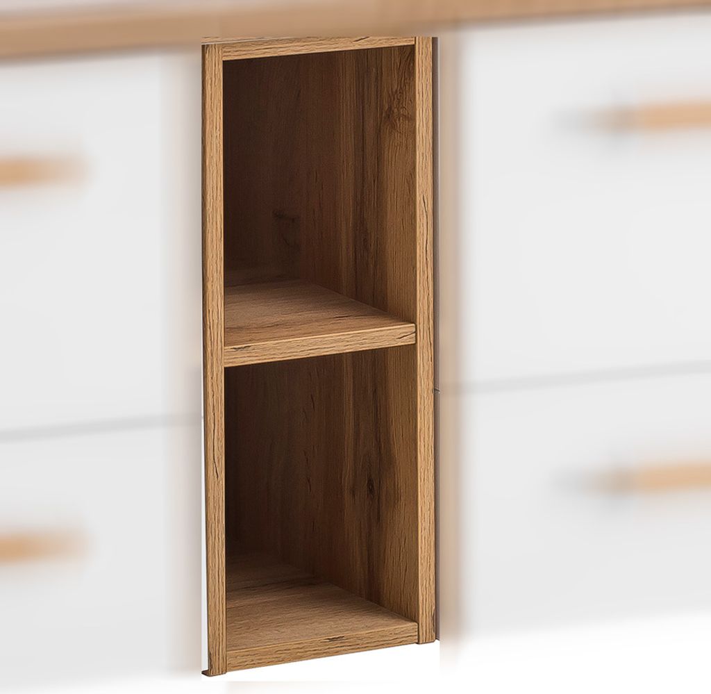 Badezimmer Regalschrank DABO-04 in Landhaus-Eiche, B/H/T: 20,8/49,25/33 cm