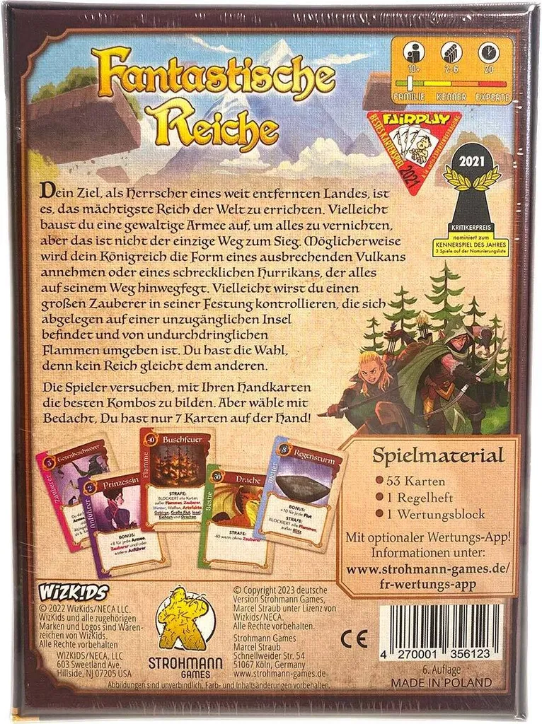 Jeu Royaumes Fantastiques idéal pour des parties rapides entre amis