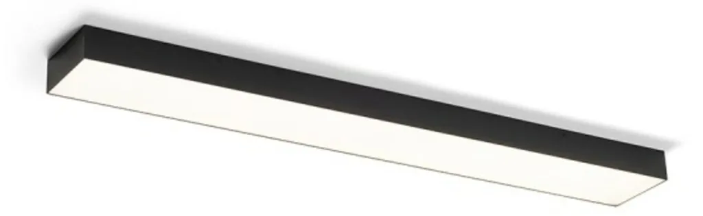 Plafonnier Noir Dimmable LED 60W 3000K Larisa 115cm de Long R14375