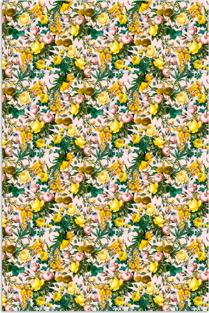MuchoWow Poster Blumen - Rosen - Gelb 60x90 cm - Wanddekoration