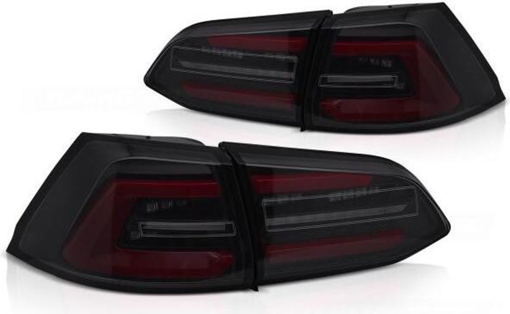 Voll LED Lightbar Rückleuchten für VW Golf 7 (VII) Variant 13-17 Schwarz Smoke