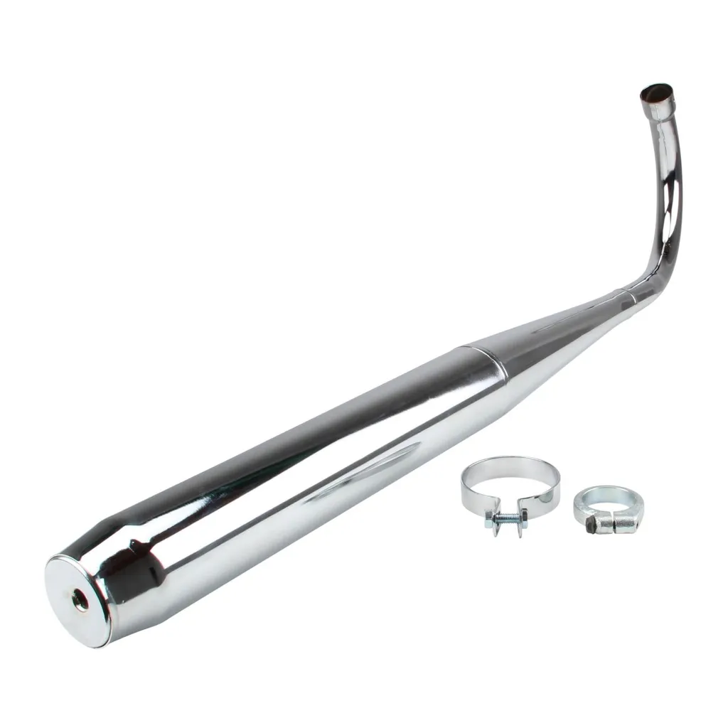 Pot d'échappement complet avec colliers Zündapp KS 50 Super Sport