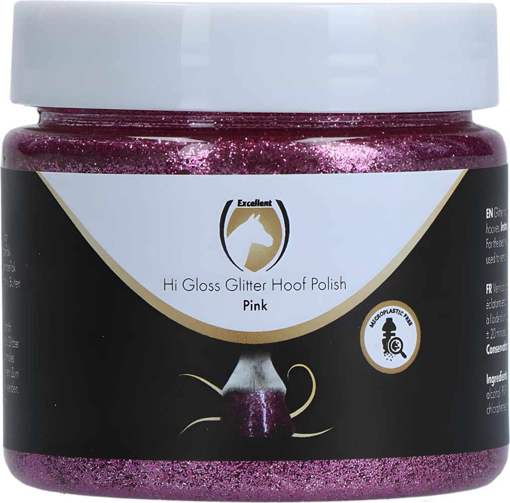 Excellent Horse Hi Gloss Glitter Huflack pink 150 ml