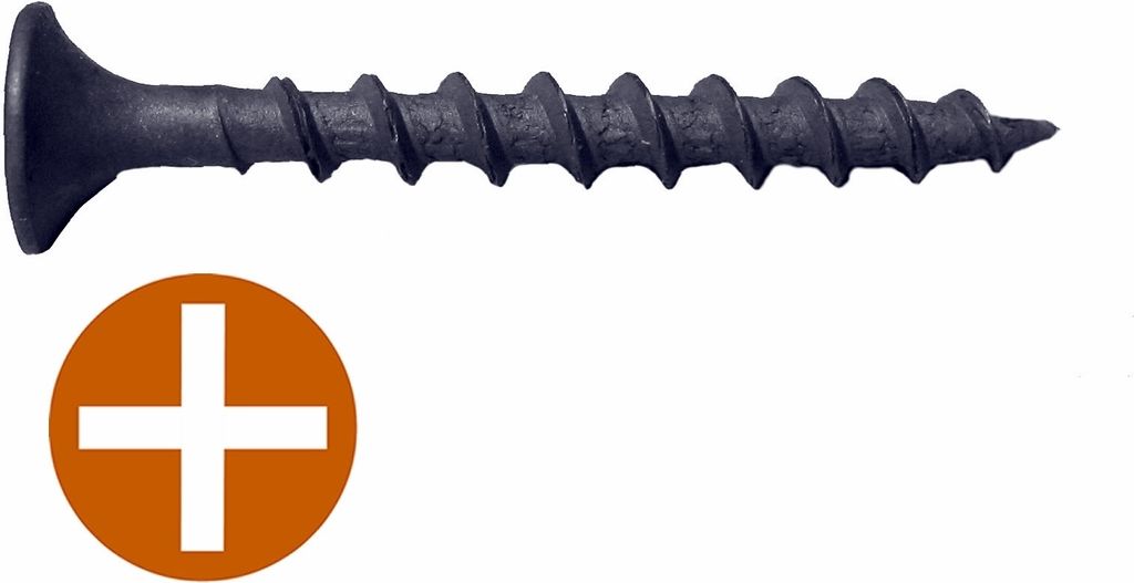 Gipsplattenschraube PH Grobgewinde 3,9 x 45 mm / Pck a 1000 Stück
