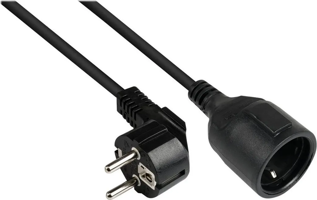 Prolunga contatto di terra Good Connections nero 2m