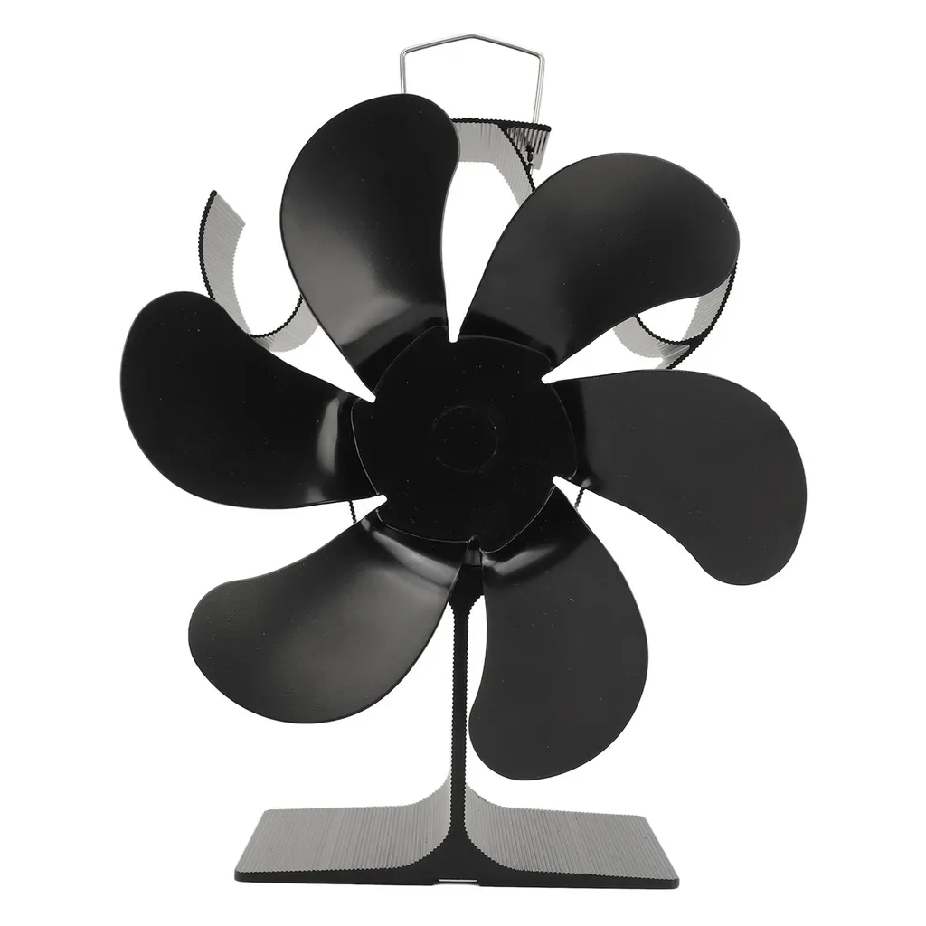 Ventilateur de poêle à 6 pales pour cheminée à entraînement thermique