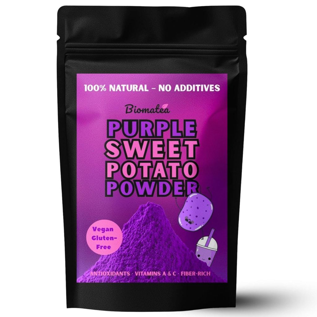 Biomatea Lila Süßkartoffel Pulver 100g – Ube Powder - 100% Produktbild 
