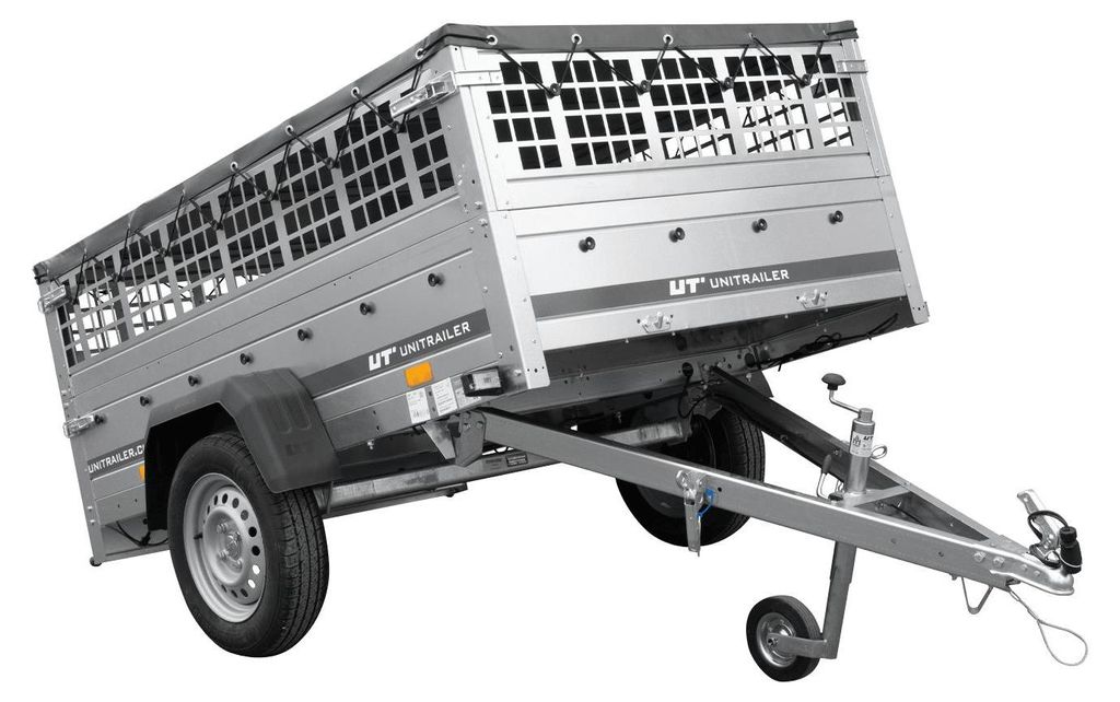 Pkw Trailer GARDEN TRAILER 201 KIPP mit Laubgitteraufsatz, Produktbild 