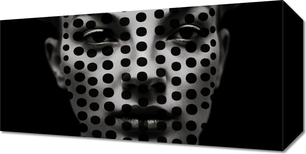 Bild 40x20cm Durchbohrender Blick