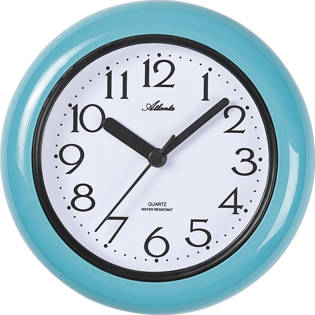 Atlanta 454/6 Wanduhr Tischuhr Baduhr Badezimmeruhr Quarz Produktbild 