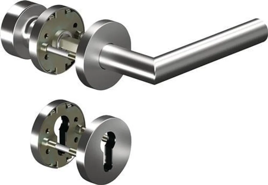 Garniture OGRO FS CORE+ robuste pour porte épaisse 38-63mm PZ en Alu