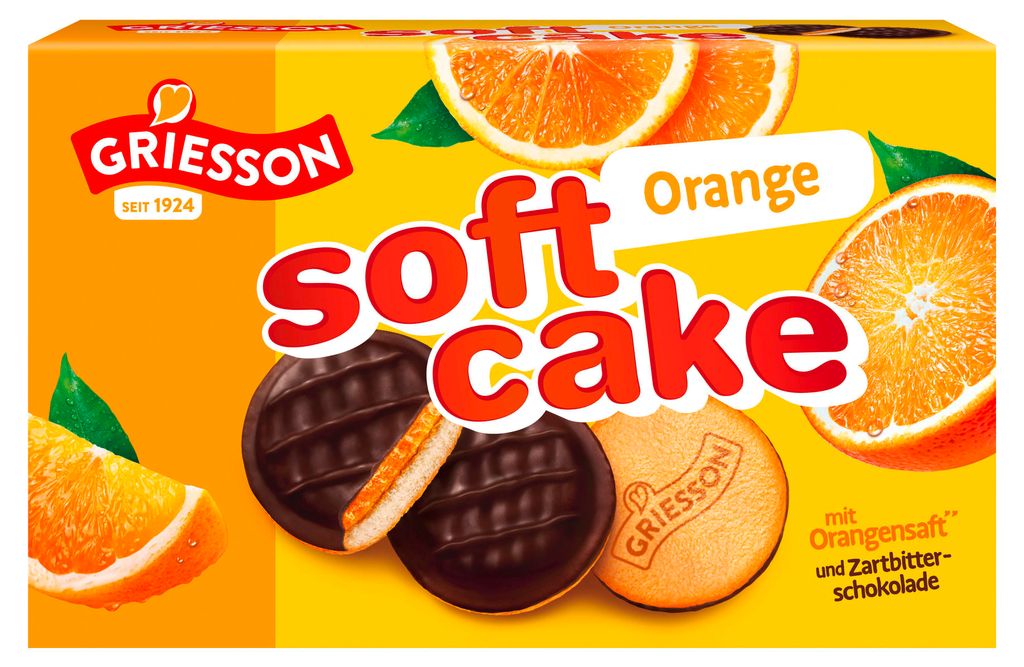 Griesson Soft Cake Orange mit Fruchtfüllung aus Orangensaft Produktbild 