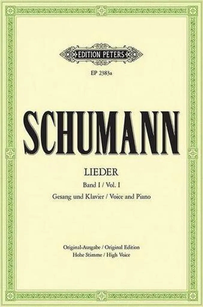 Lieder in 3 Bänden Band 1 Urtext - Édition de Référence avec Reliure Souple