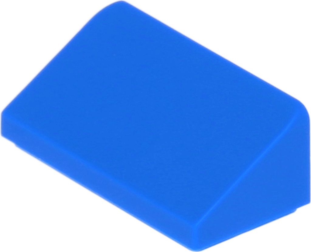 LEGO: 50x Schrägstein / Slope 1x2 30°, Blau