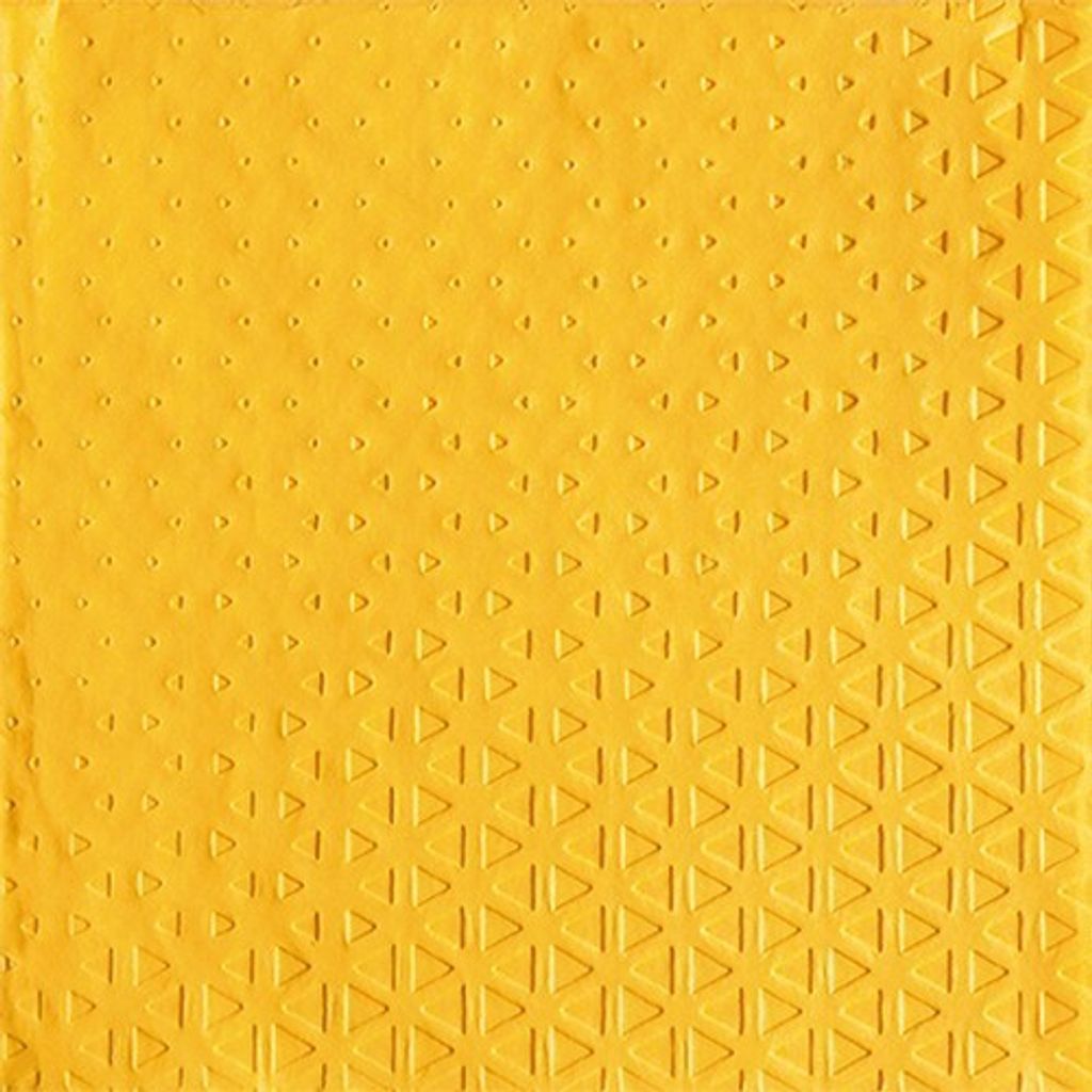 Servietten 33x33 cm geprägt - Relax mustard
