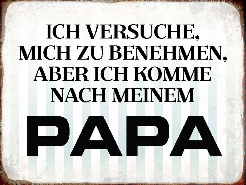 vianmo Holzschild 30x40 cm versuche mich zu benehmen Papa