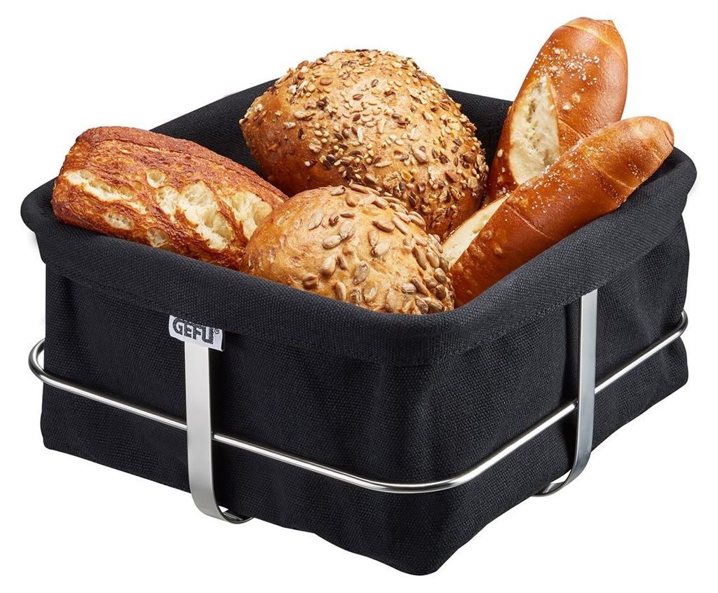 Brotkorb BRUNCH, eckig, schwarz