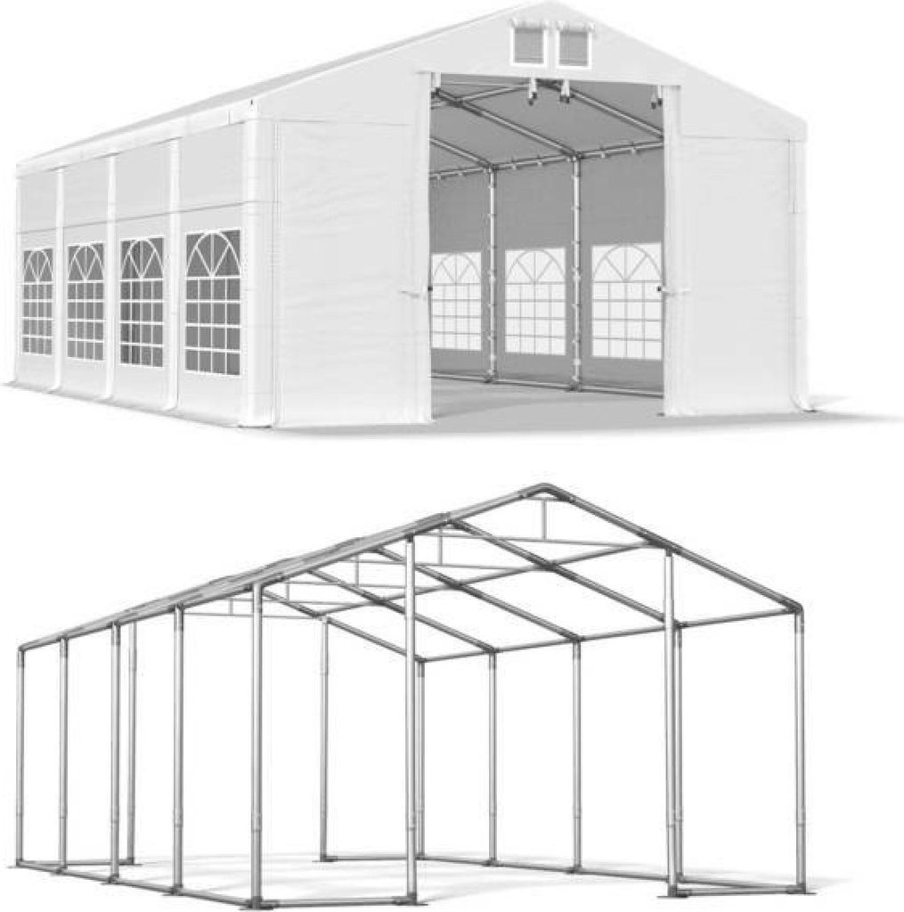 Saison Tent 8x8 Weiß WINTER ISD